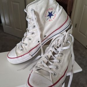 WHITE HIGH TOP ALLSTAR CONVERSE